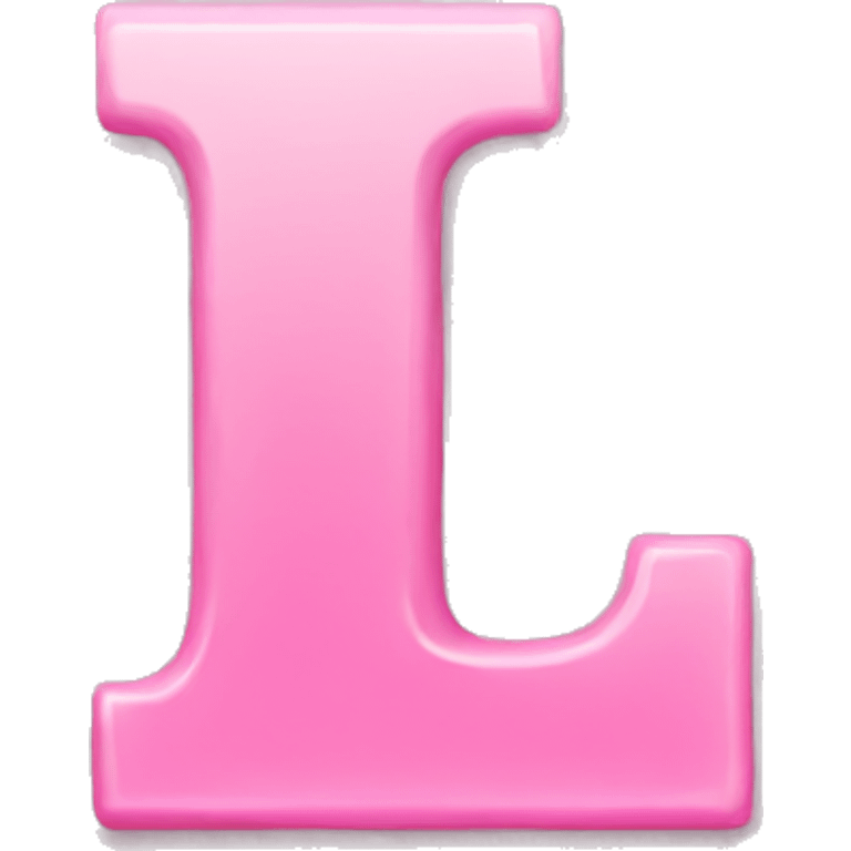 Pink letter L emoji