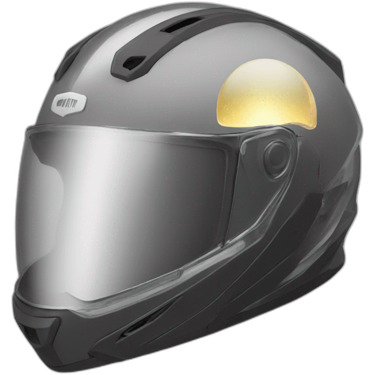 crystal motorcycle helmet emoji