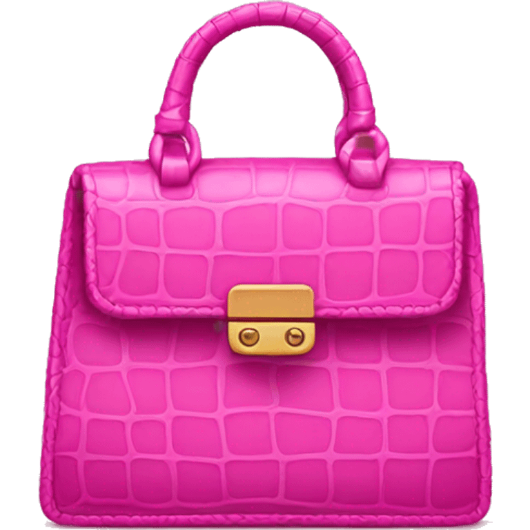 Pink croc bag emoji