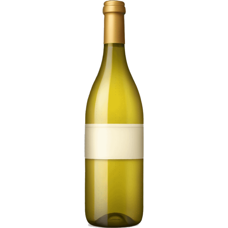 Bottle of white wine emoji