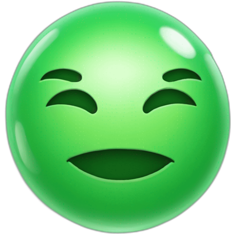 Green orb emoji