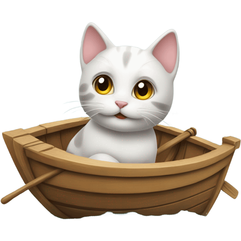 kitty cat on a boat emoji