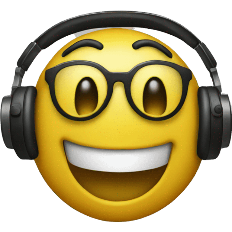 goofy dj yellow emoji apple emoji