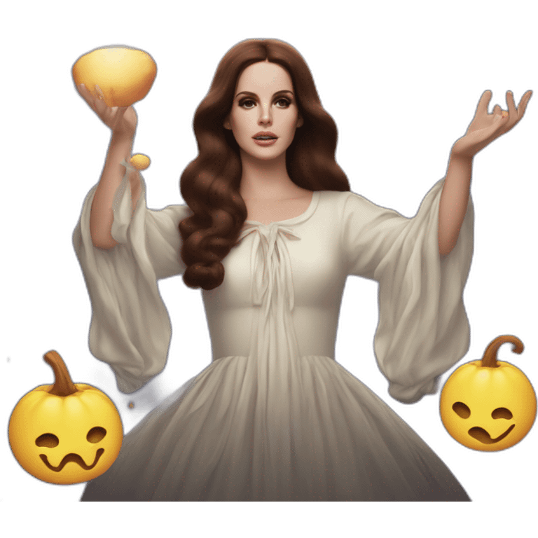 Lana Del Rey casting a spell emoji