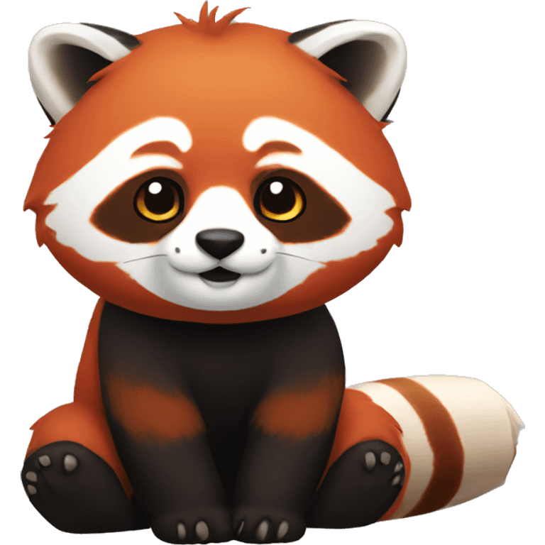 Red panda roll emoji