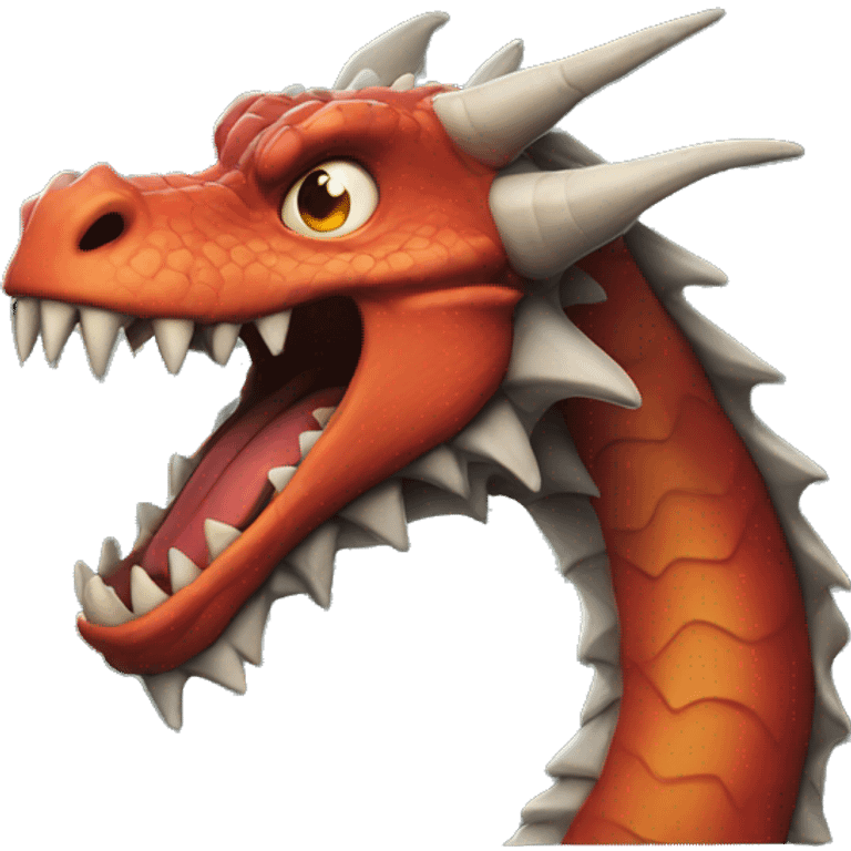 a scary dragon emoji