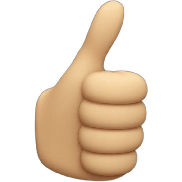 Thumbs up 3d emoji