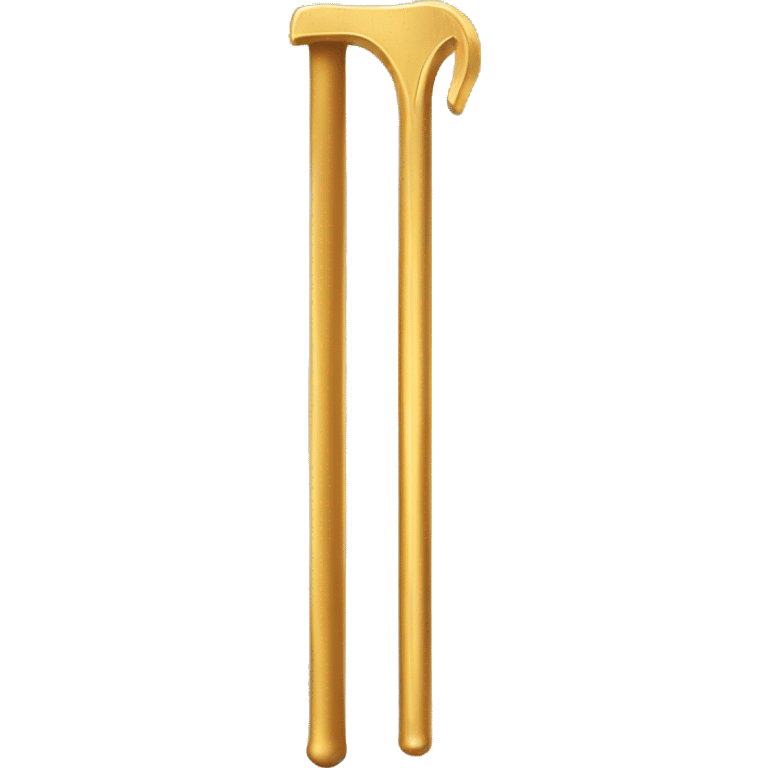 gold measuring stick emoji