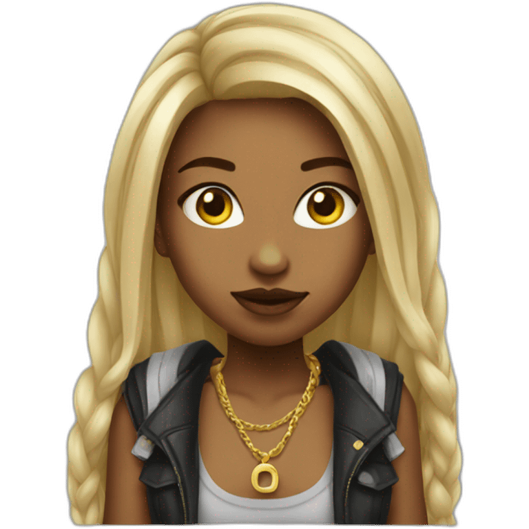 gangsta girl emoji