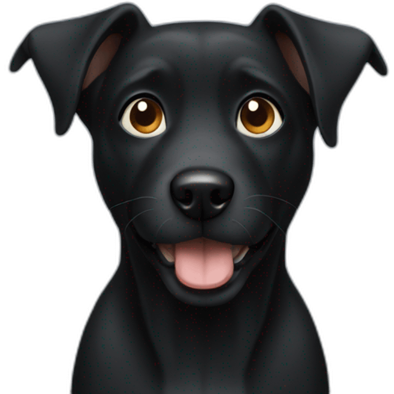 Black dog emoji