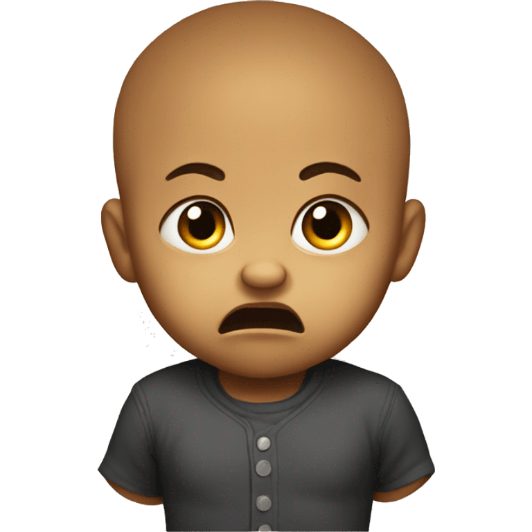 angry baby emoji