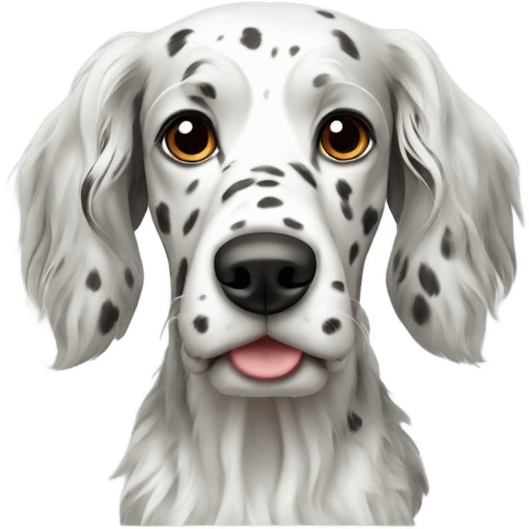 English setter dog emoji