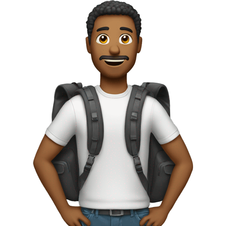 Bagpack man emoji