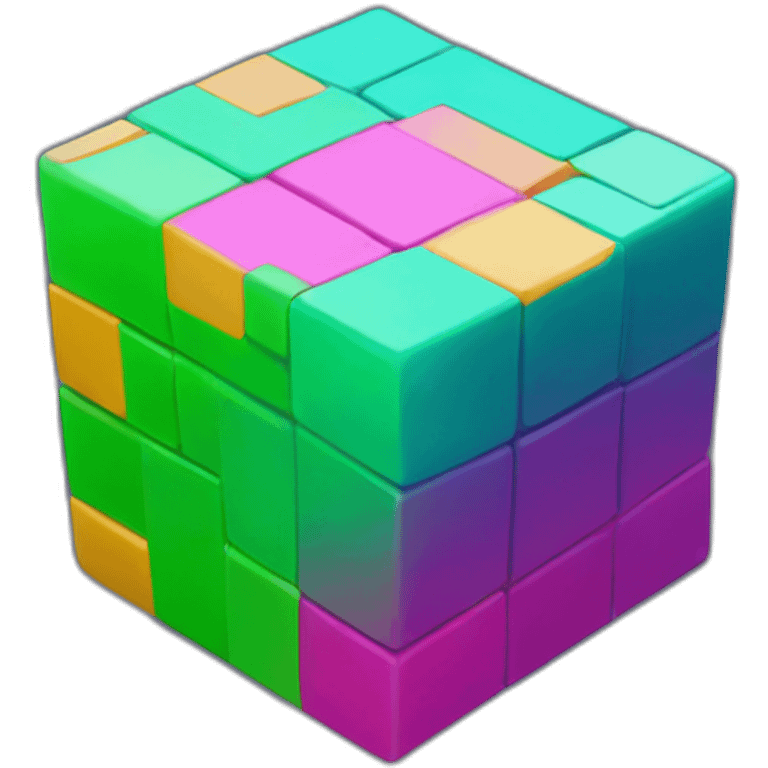 a rubick cube emoji