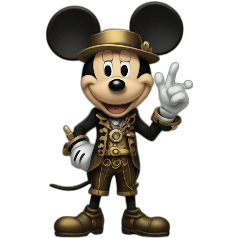 Clockwork Mickey Mouse full body emoji