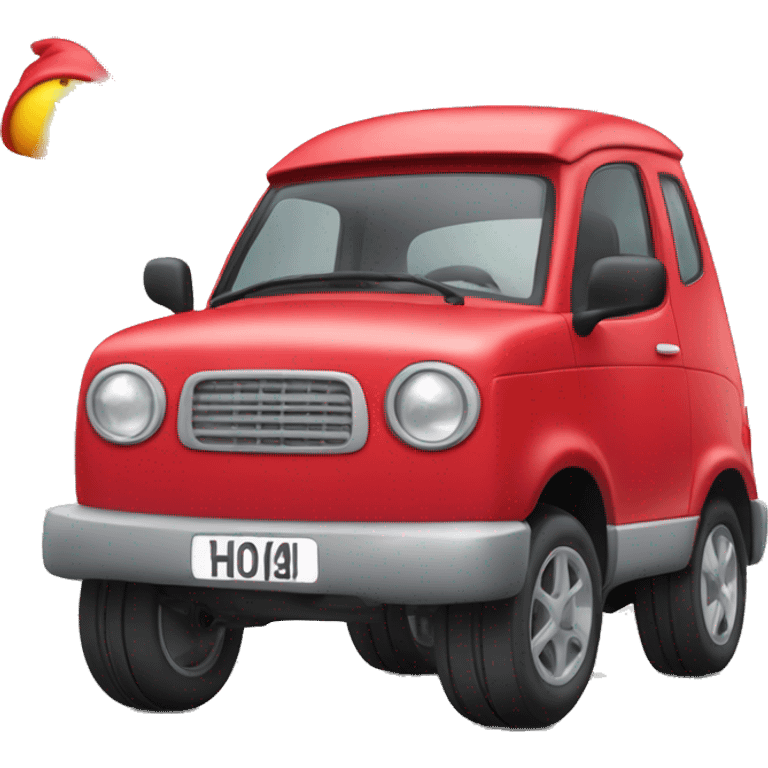 rotes Bobby car emoji