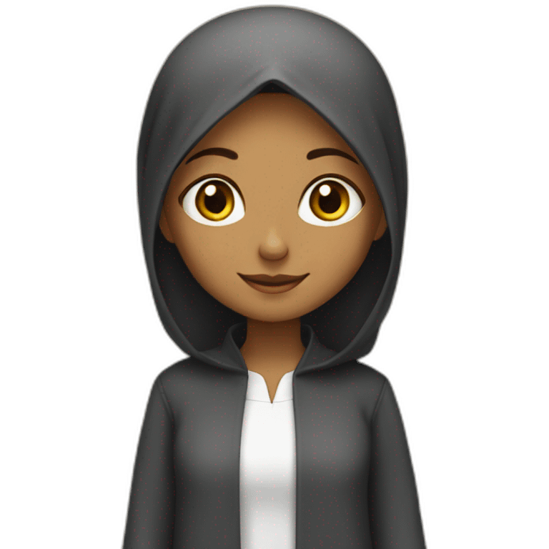 Girl is going to mosque emoji