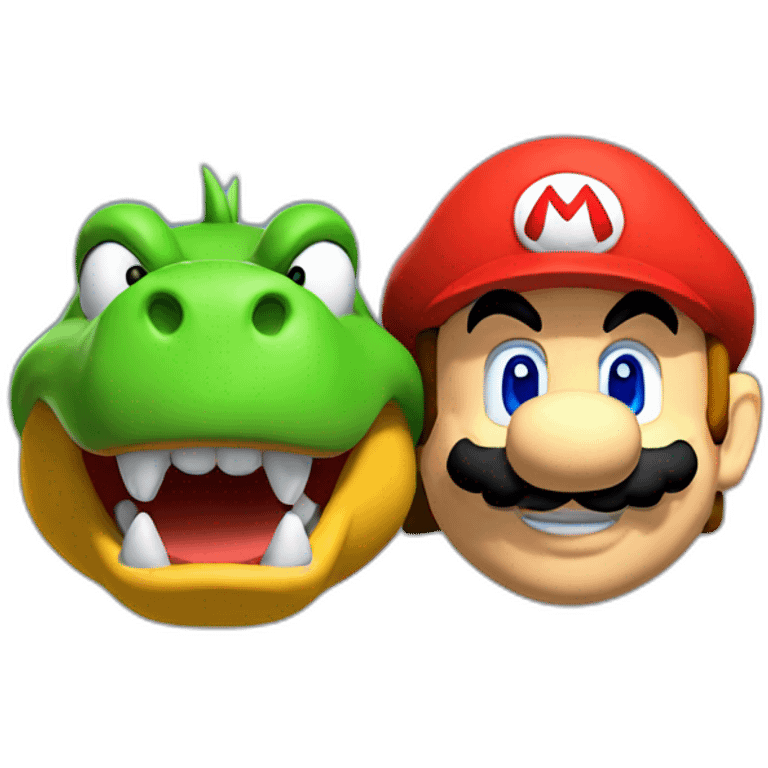 Mario with bowser emoji