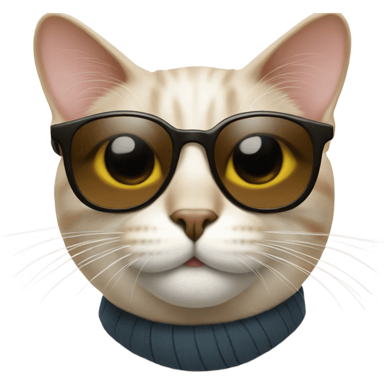 Cat with sunglasses emoji