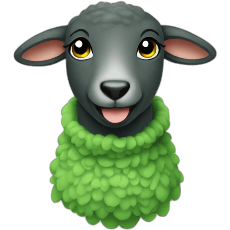 Green lamb emoji