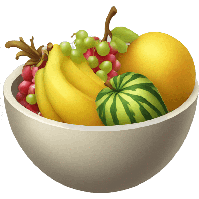 bowl of raw exotic fruit emoji