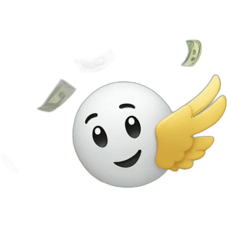 Money flying emoji