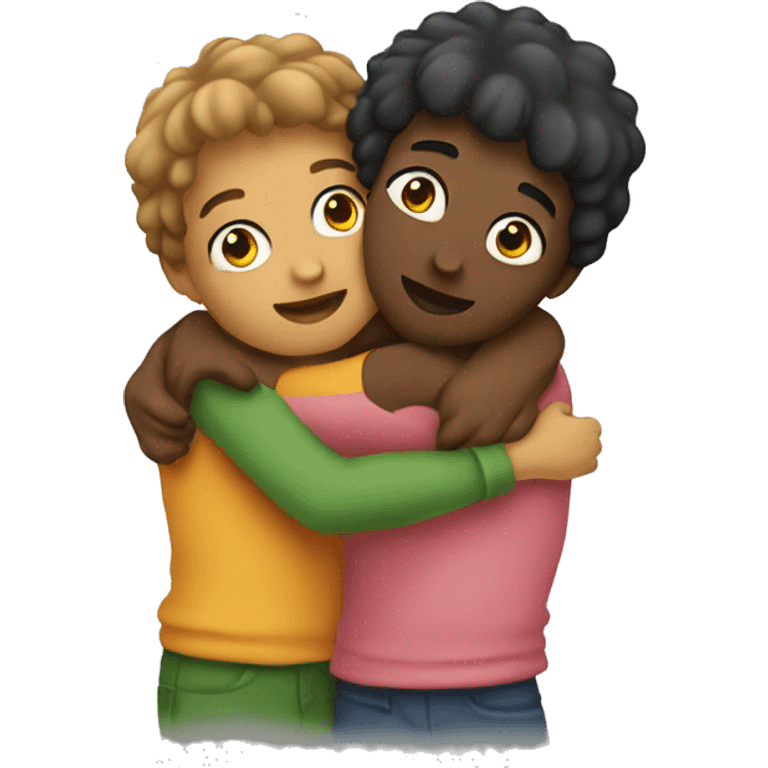 Two bestfriends hugging emoji