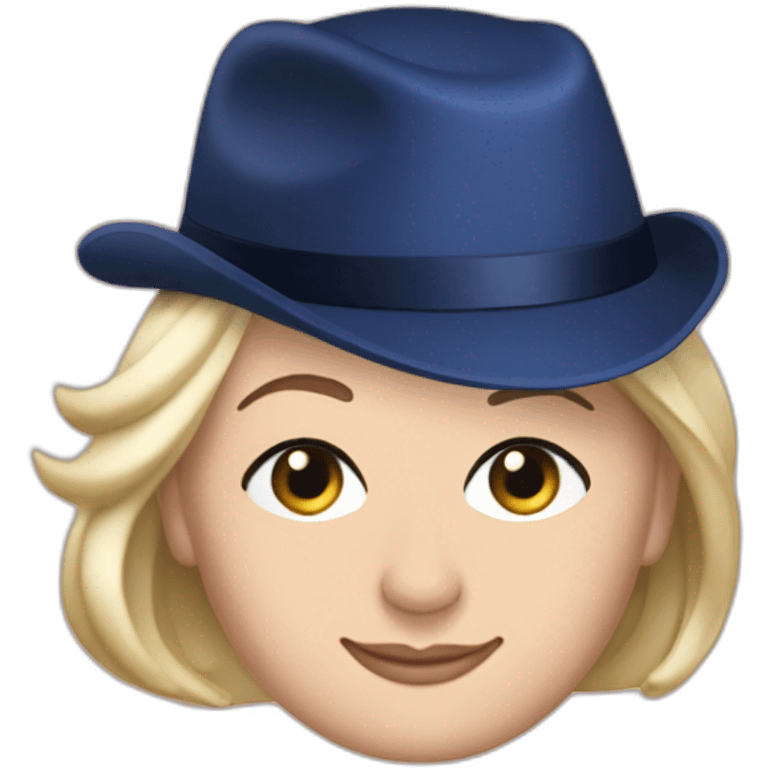 Marie le Pen avec Emanuelle Macron emoji