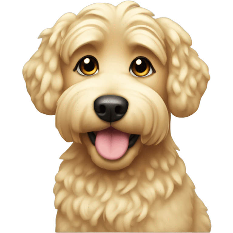 Blonde multipoo dog emoji