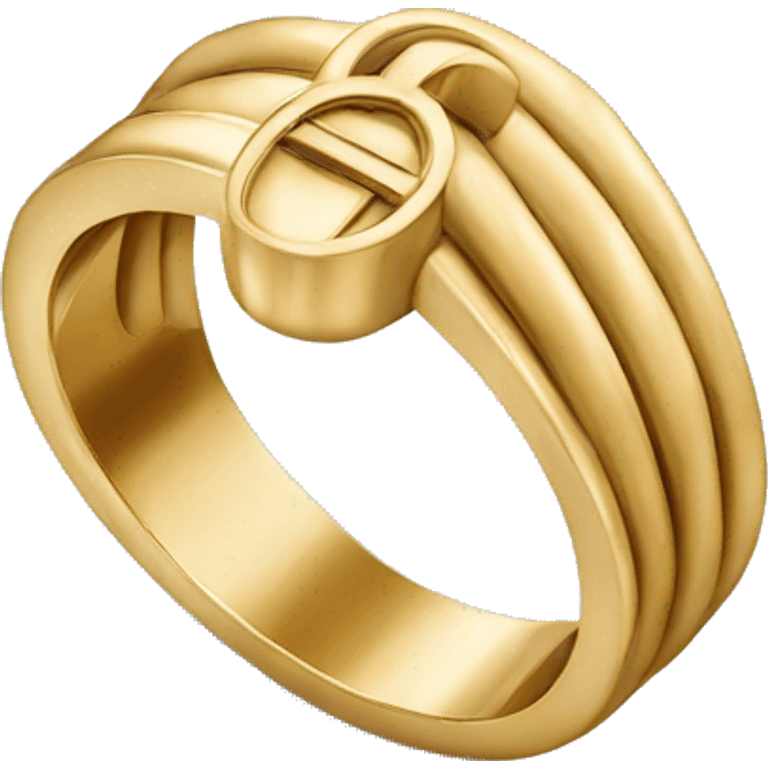 cartier gold ring emoji