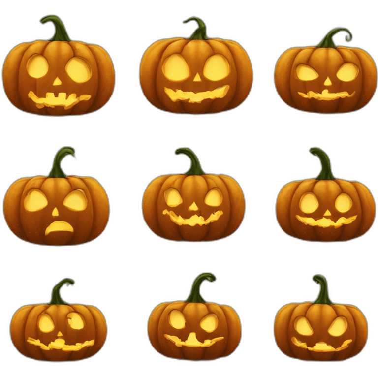 Citrouille de hallowen emoji