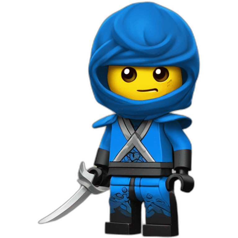 Jay le ninja bleu dans ninjago emoji