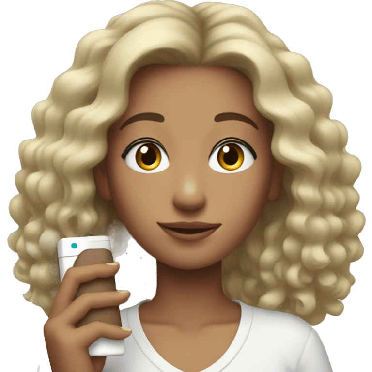 Girl with iqos emoji