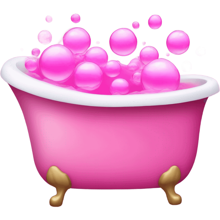 pink bubble bath emoji