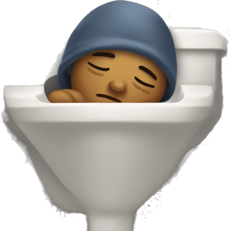 Sleeping in washroom emoji