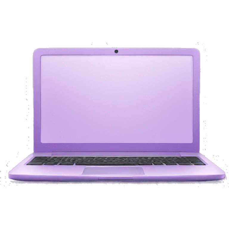 Light purple laptop emoji