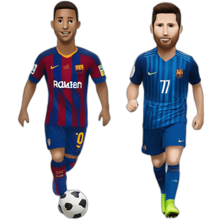 Ronaldo et Messi emoji