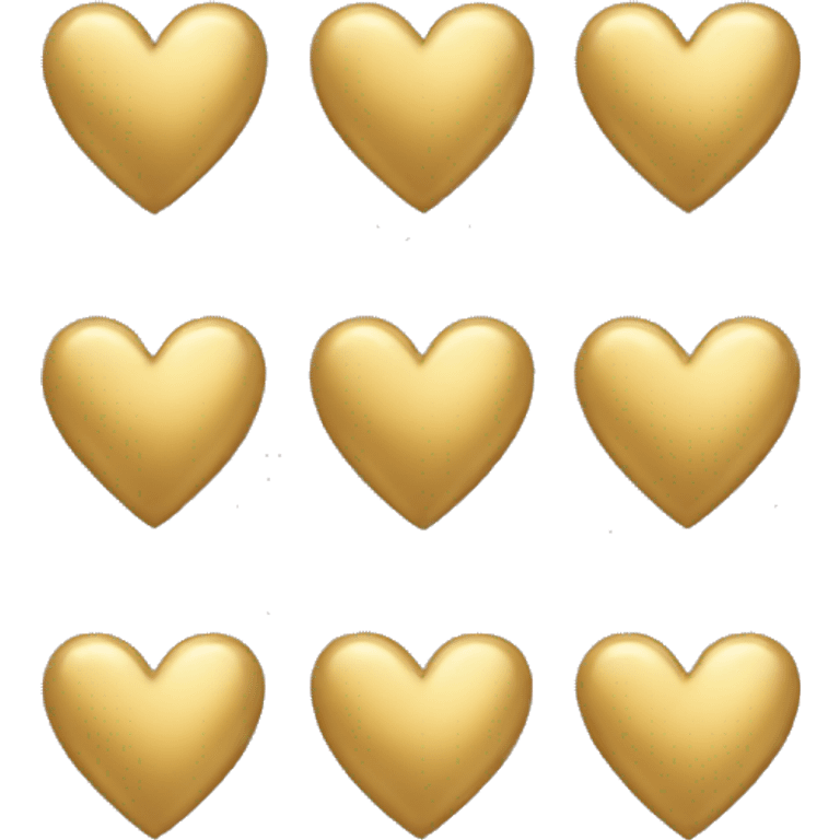 Gold heart  emoji