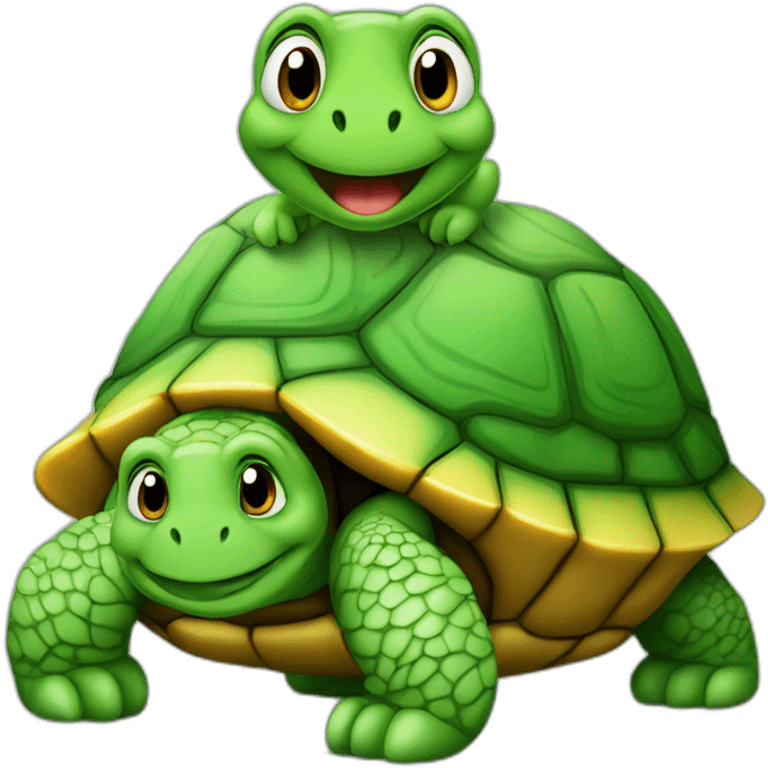 Tortue sur tortue  emoji