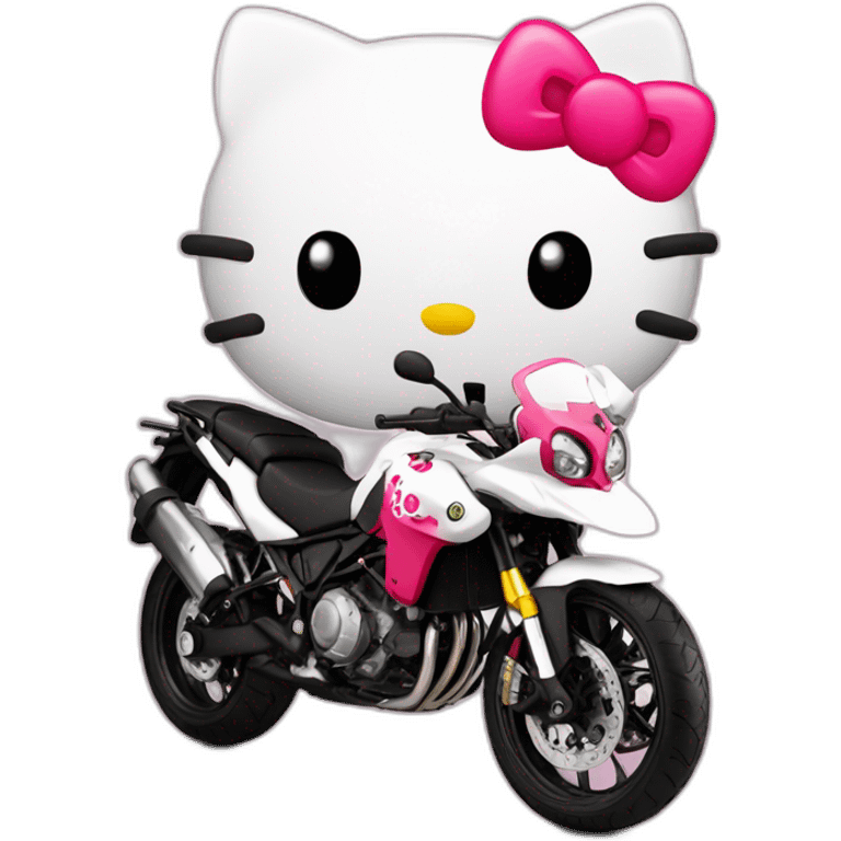 Moto benelli trk  Hello kitty piloto emoji