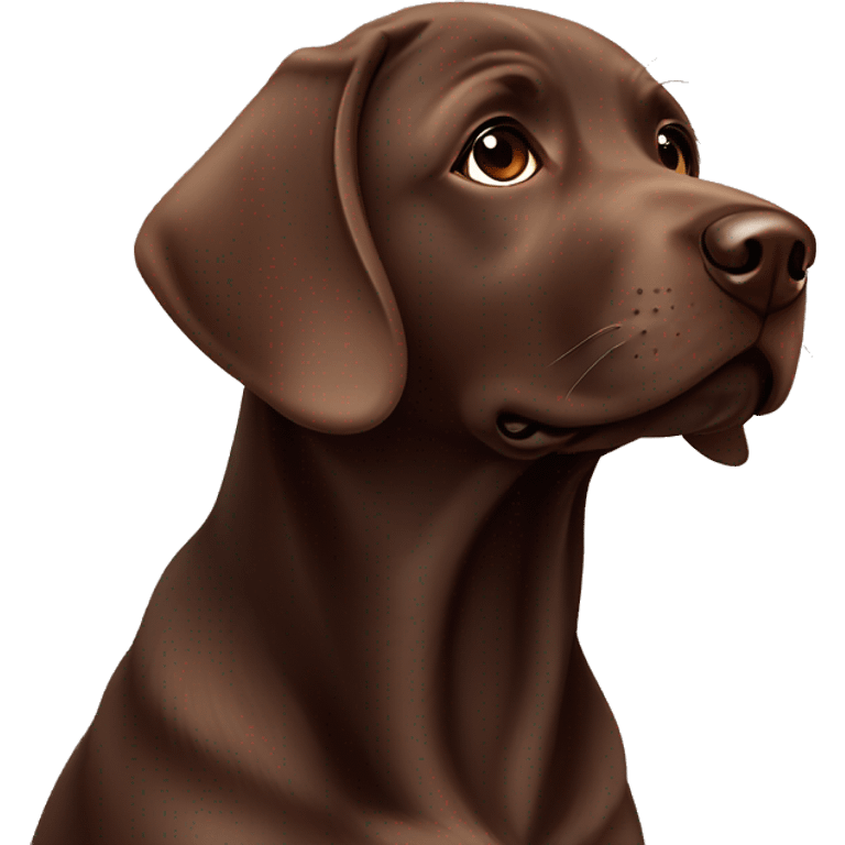 girl puppy chocolate Labrador ￼ emoji