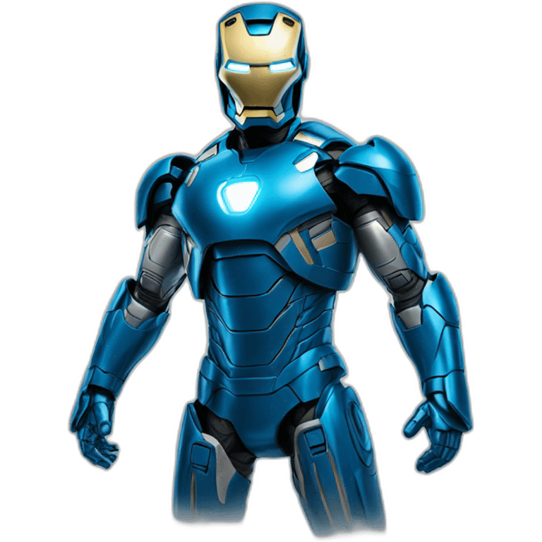 Iron Man Blue Powerfull full profil emoji