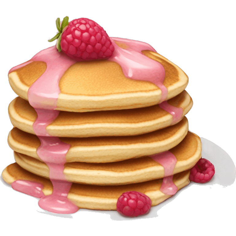 pancakes light pink berry emoji