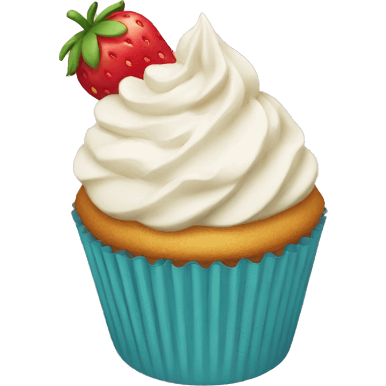 strawberry cupcake emoji