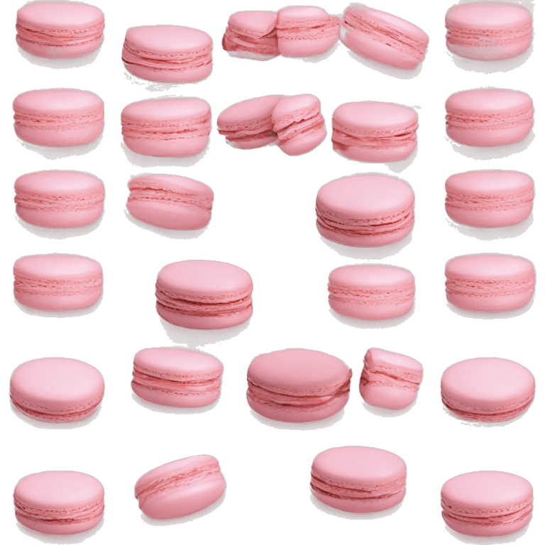 a single light pink Macaron emoji