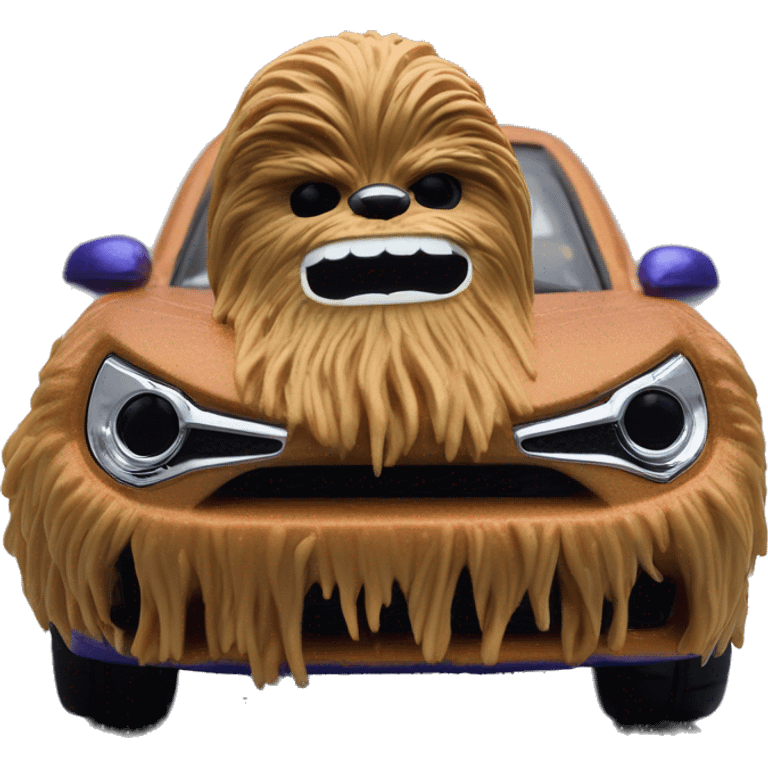 Hot wheel furry Chewbacca Toyota 86 blueberry furry finish ,chrome wheels  emoji