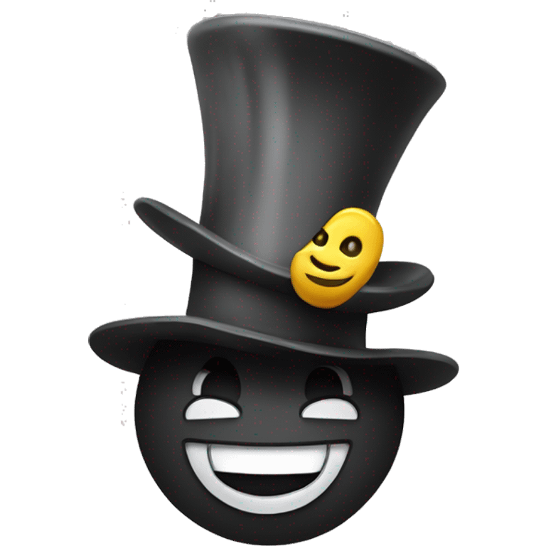 happy with tophat emoji