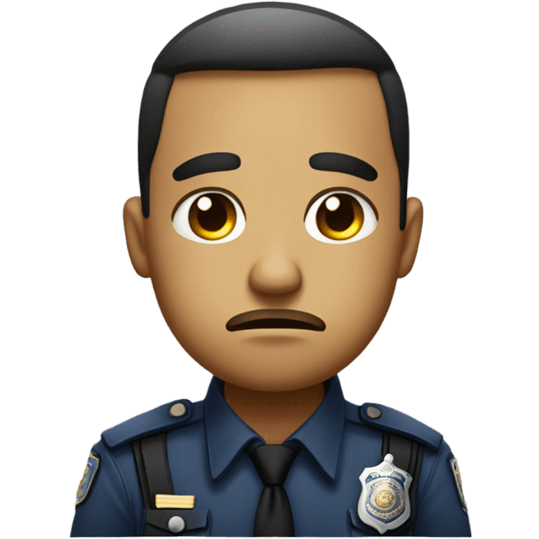 Sad cop  emoji