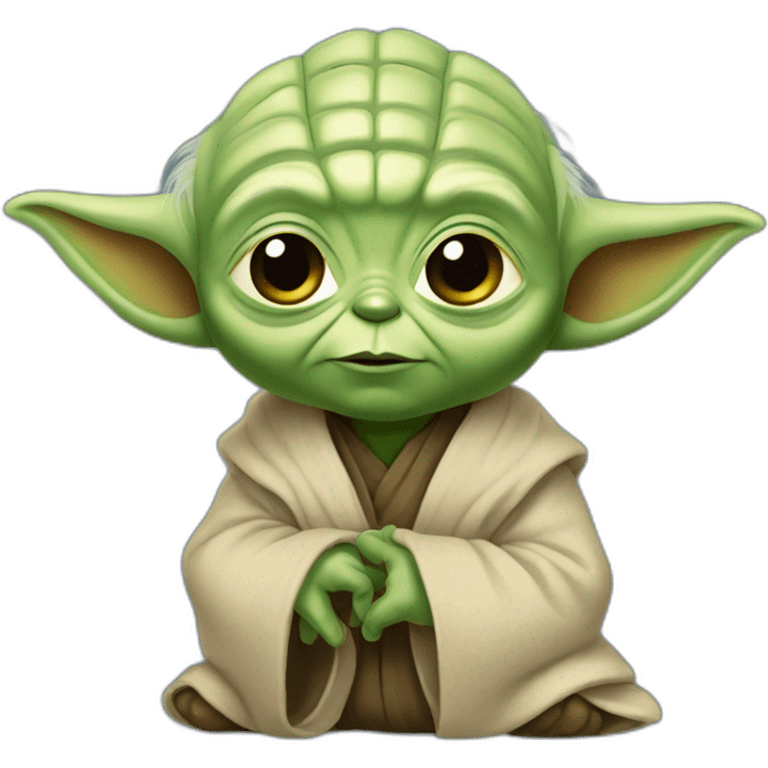 Un bébé yoda emoji