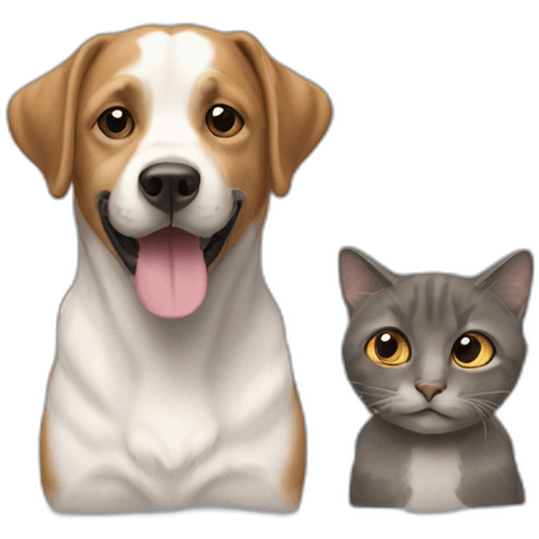 chien et chat emoji